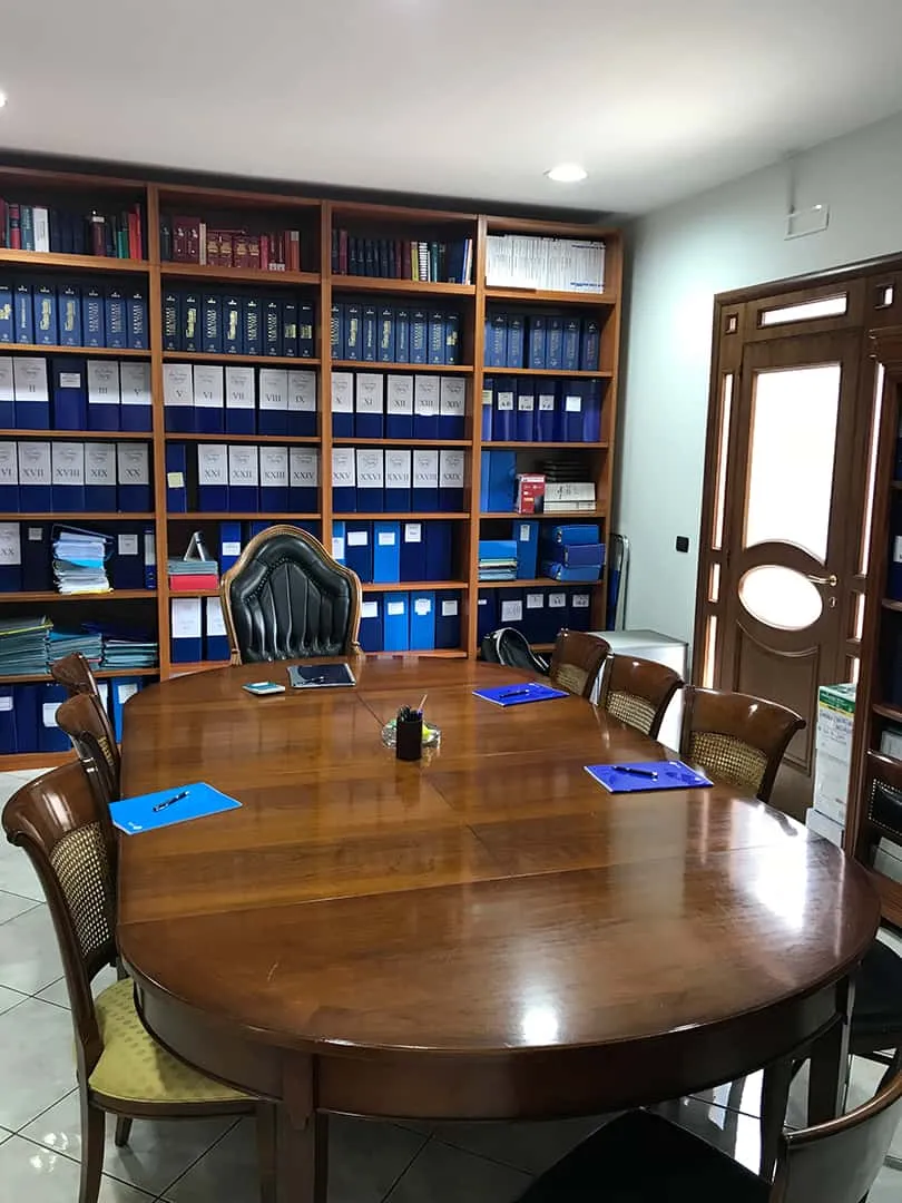 La sala riunioni dello studio