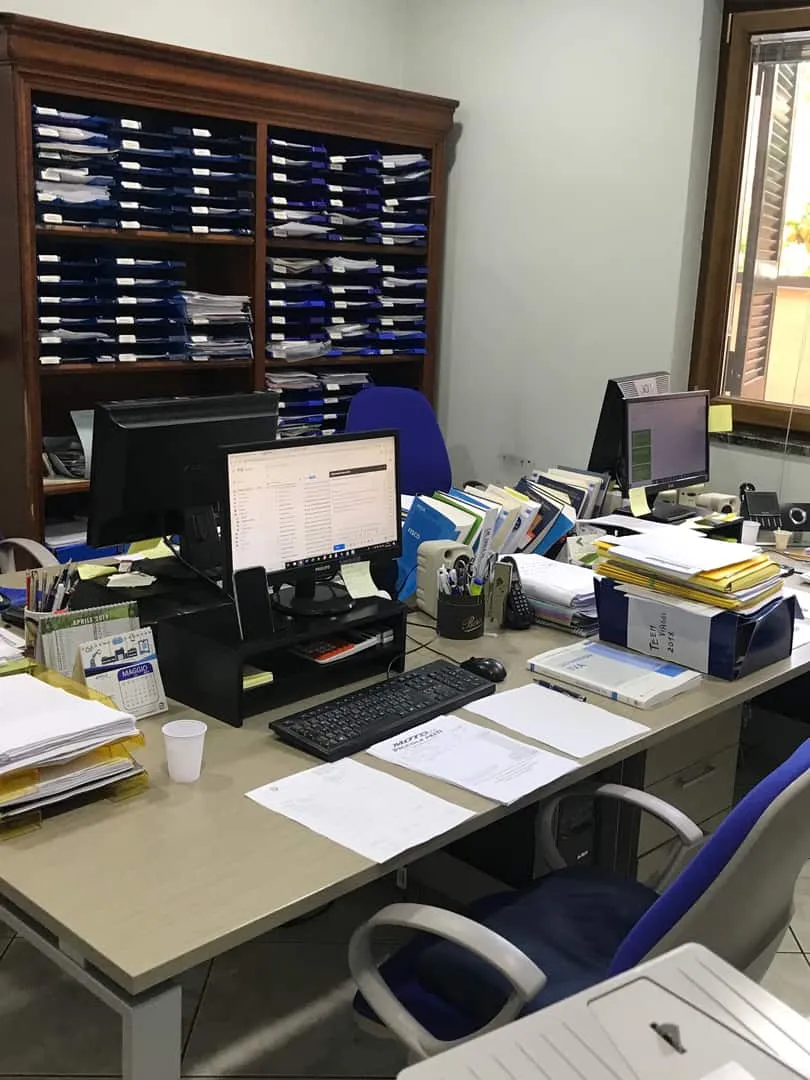 Un dettaglio degli spazi dello studio